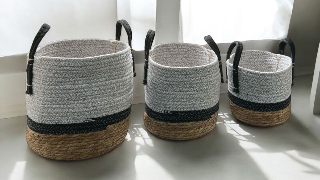 Basket for plants, flowers & etc, natural seagrass, home decor, garden, events Avase368