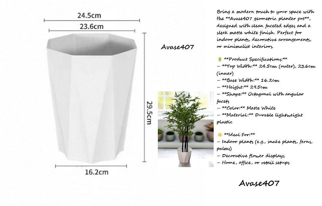 Vase, pots, planter, basket for plants, foilages, flowers Avase407