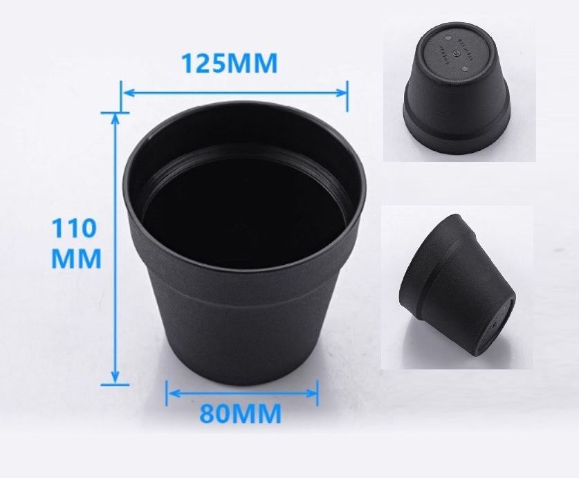Black Plastic Plant Pot – Durable & Lightweight
