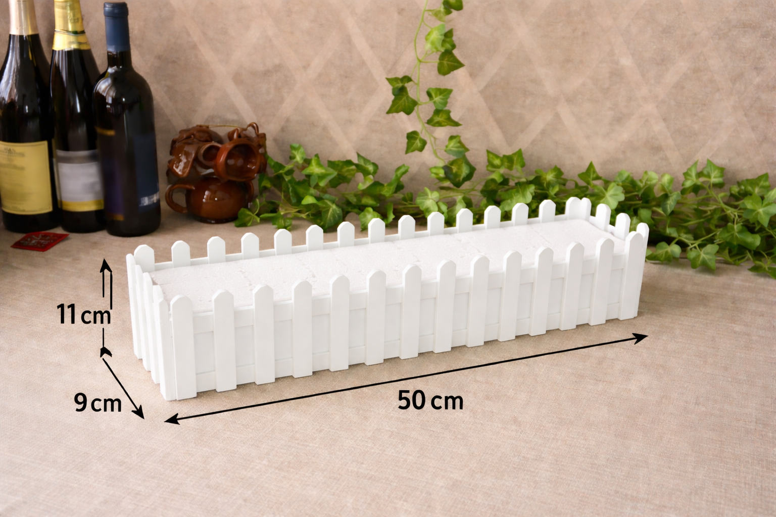11cm Rectangular Plastic Pot for Flowers and Plant