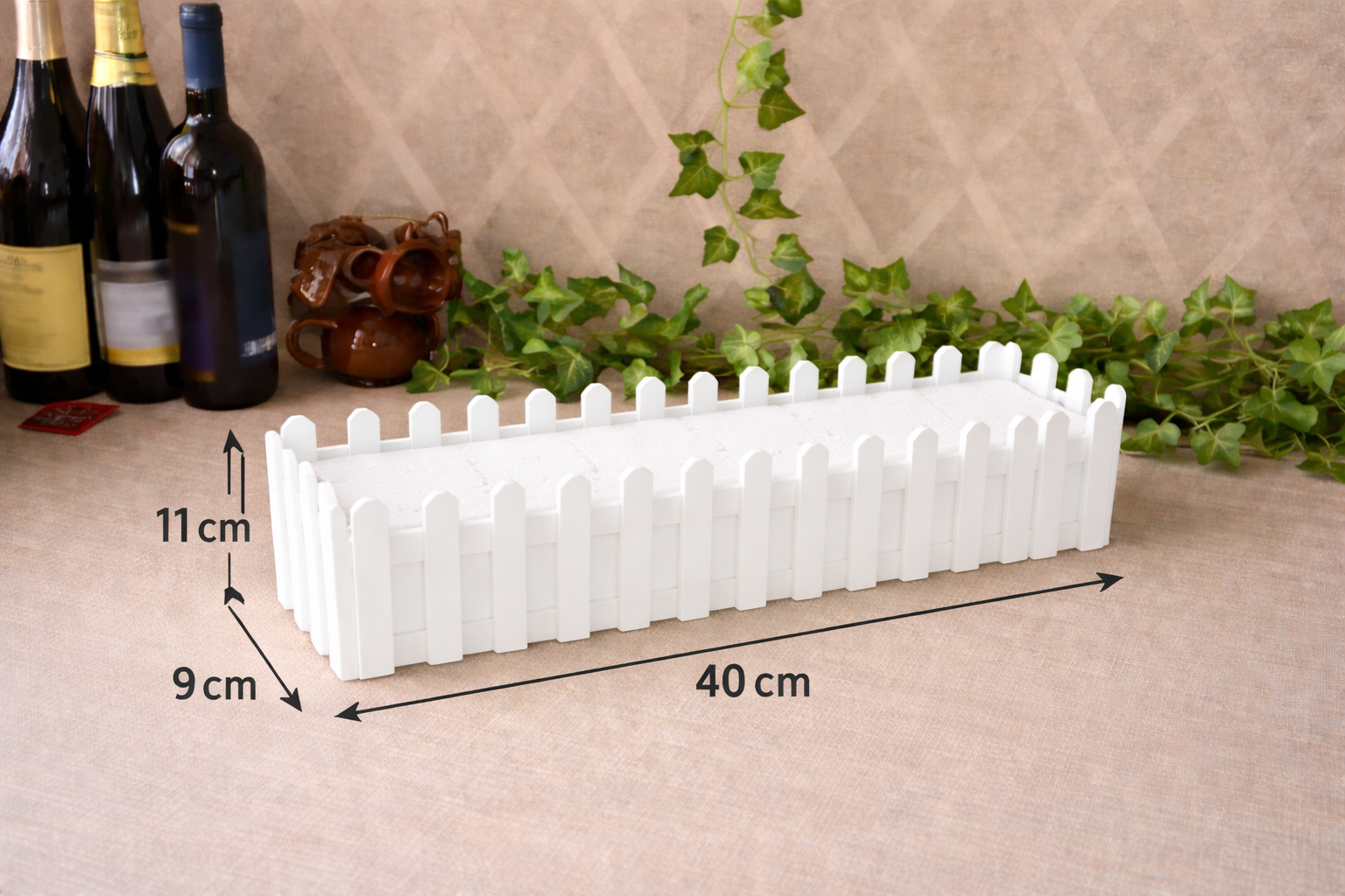 11cm Rectangular Plastic Pot for Flowers and Plant