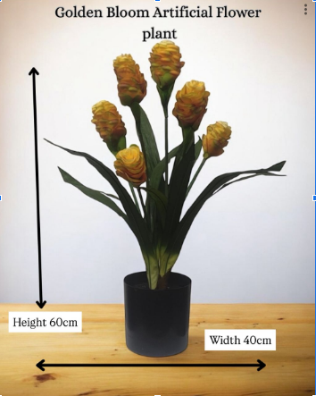 60cm Golden bloom artificial flower Aplant1282