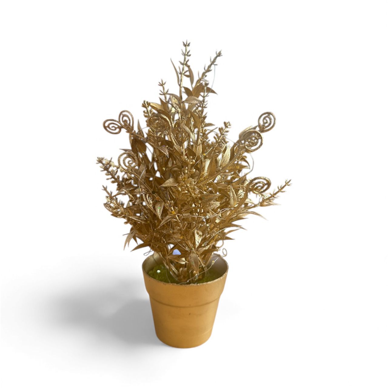 28cm Gold potted Decorative plant AAA920
