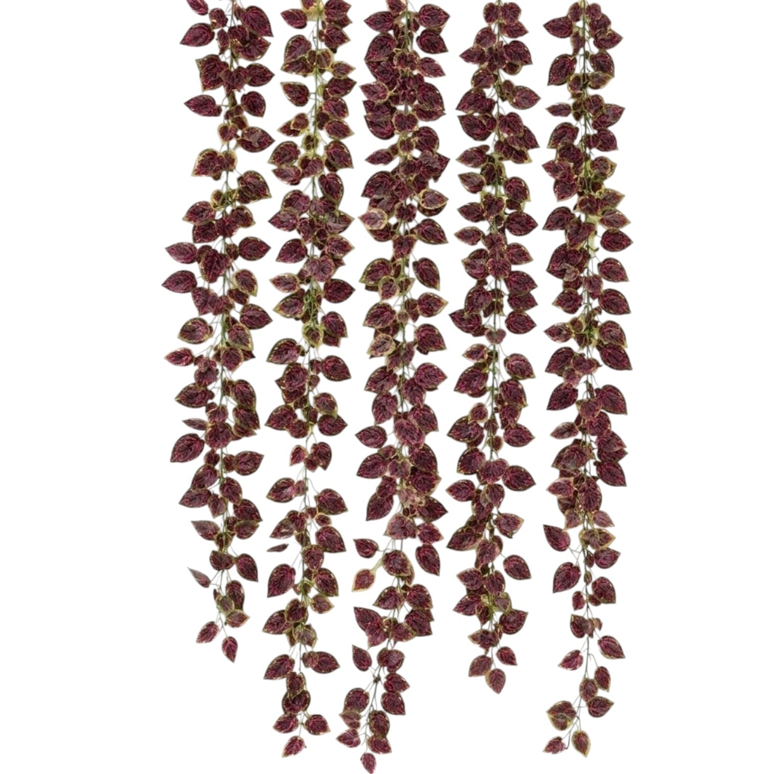 99-Leaf Artificial Purple Coleus Vine