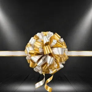 Alton Flowers 30cm grand opening ribbon ball with colorful flower bow for official ribbon-cutting ceremonies.