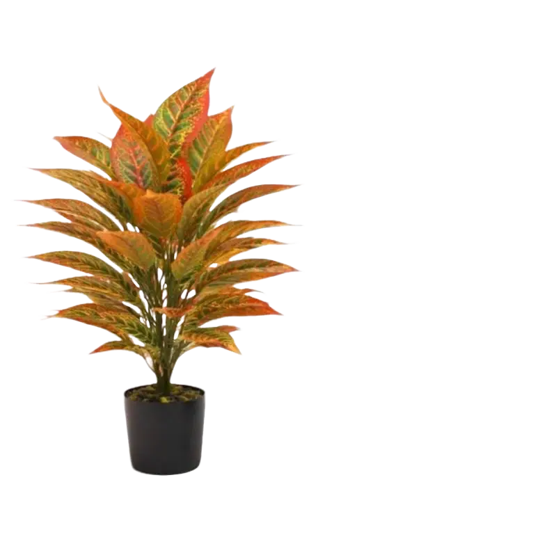 70cm Artificial Colourful Croton Plant – 68cm Tall (52 Leaves) Aplant1251-1DStem