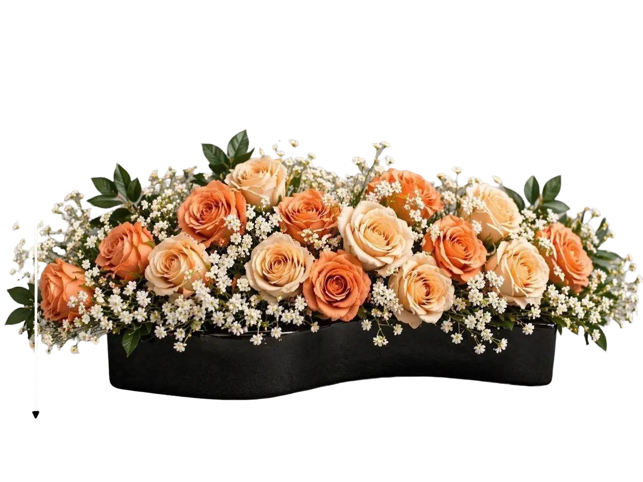 30cm Elegant Rose Arrangement Artificial AAA963