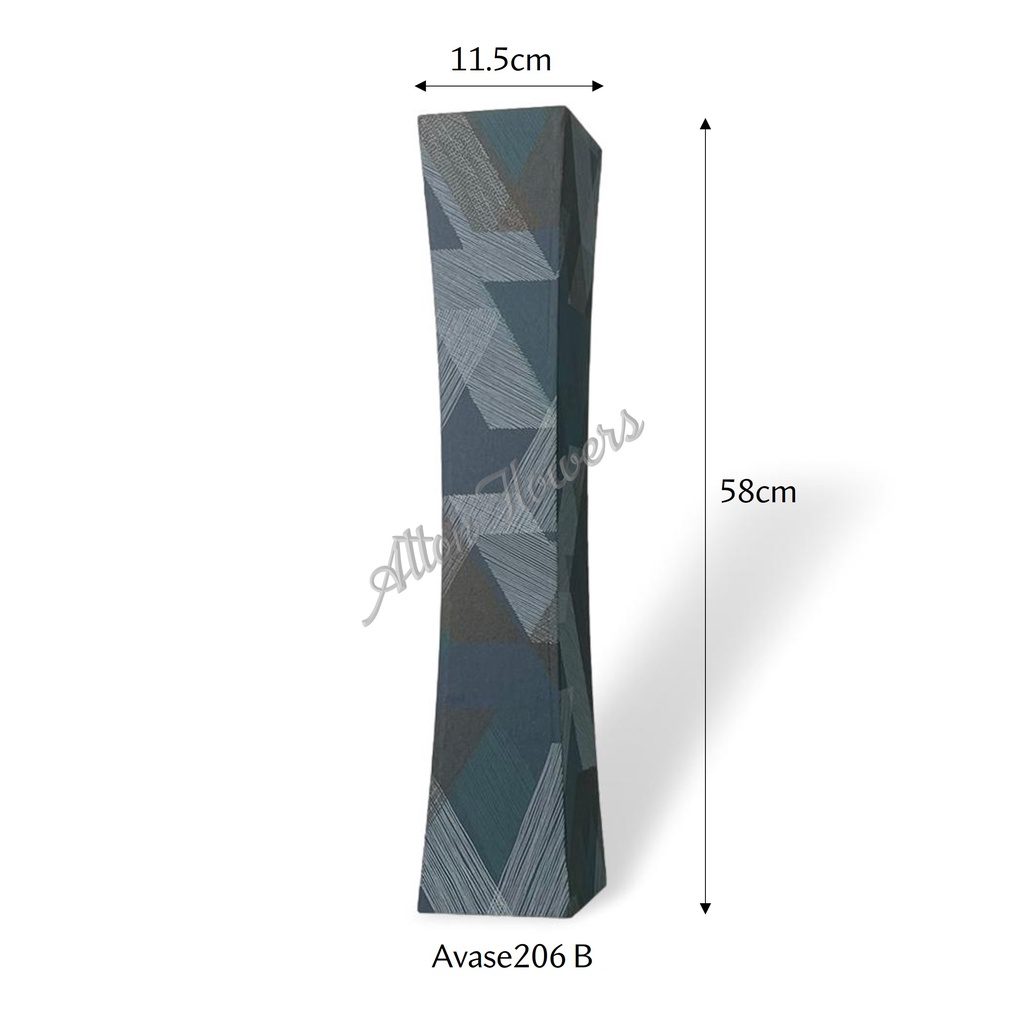 58cm Vase Wooden Tall, flowers, garden, home decor, events Avase206