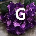 Flowers Hydrangeas (artificial) arranged in a ceramic pot. AAA435