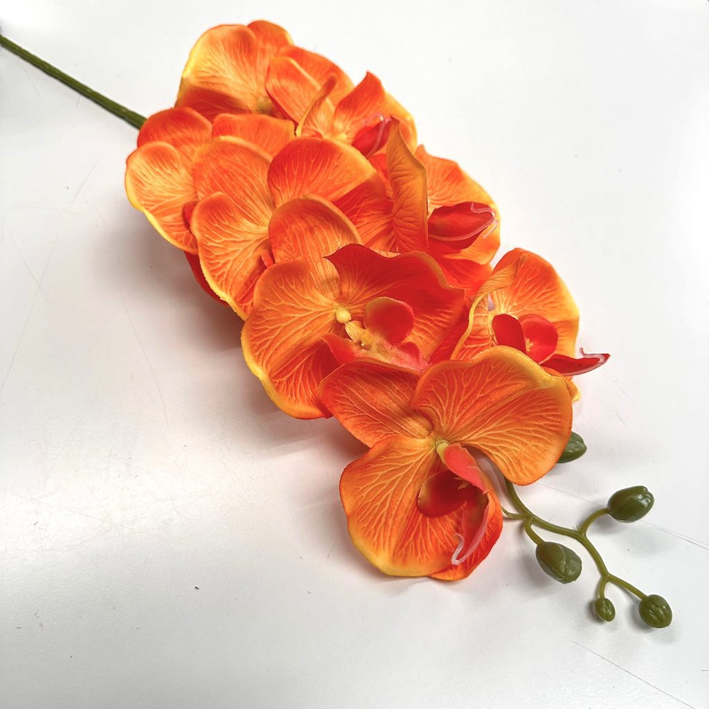 Flower Orchid Butterfly x 8 flower heads Artificial Afaux557