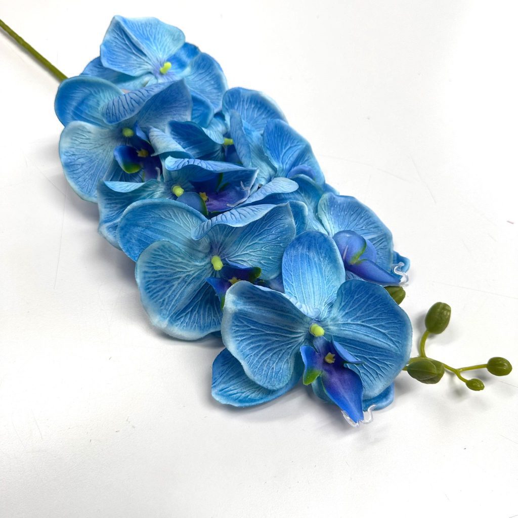 Flower Orchid Butterfly x 8 flower heads Artificial Afaux557