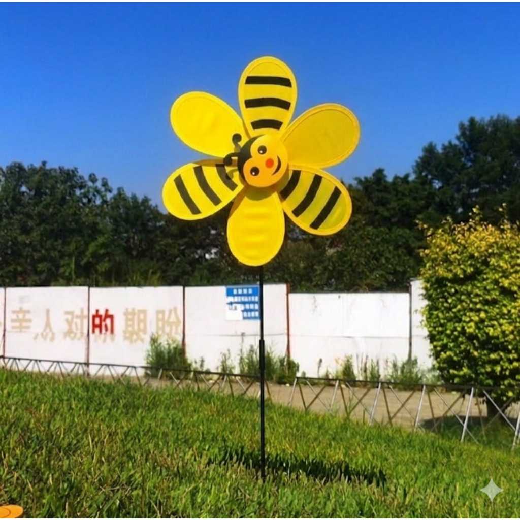 Colorful Alton Flowers windmill pinwheel garden wind spinner for outdoor garden decoration and lawn decor.