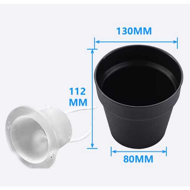 Black Plastic Plant Pot – Durable & Lightweight