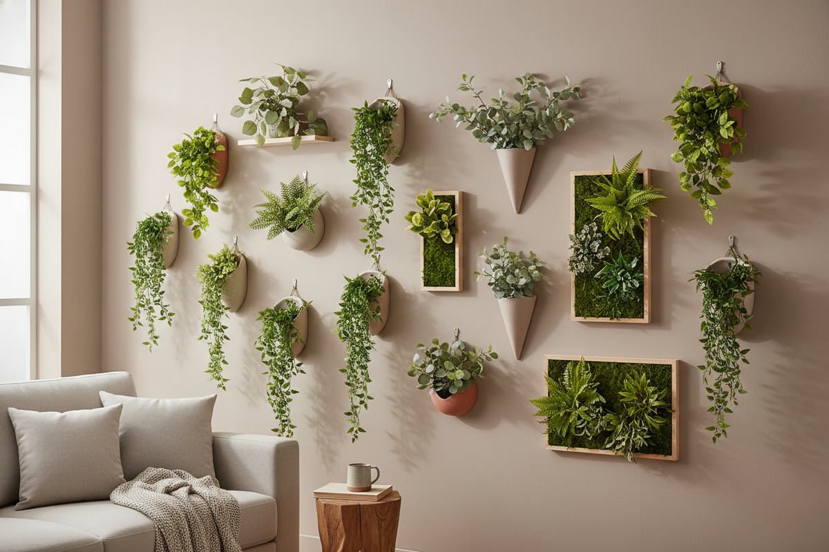 Indoor Greenery Wall in Singapore | Artificial Wall Plants