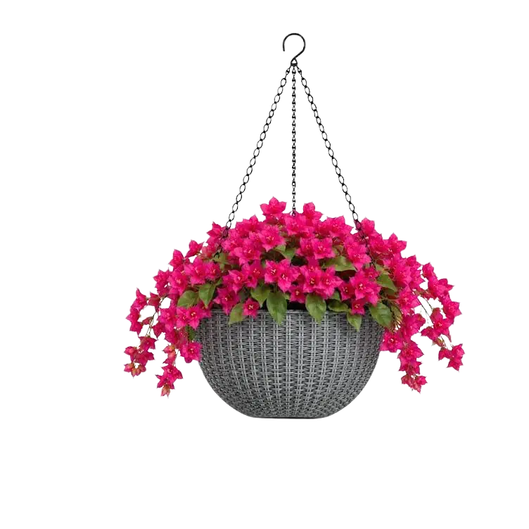 Artificial Bougainvillea Flower in Hanging Pot
