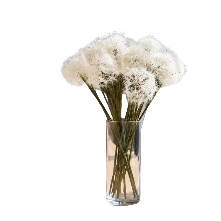 Artificial Dandelion Stems – 65cm Faux Dandelion Puff Flowers Afaux798