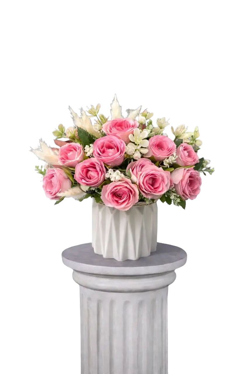 Artificial flower arrangement for home and office decor by Alton Flowers, featuring vibrant, realistic floral display.