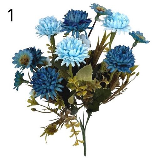 Flowers artificial Pompom & Daisy Flower, home decor, events Afaux635