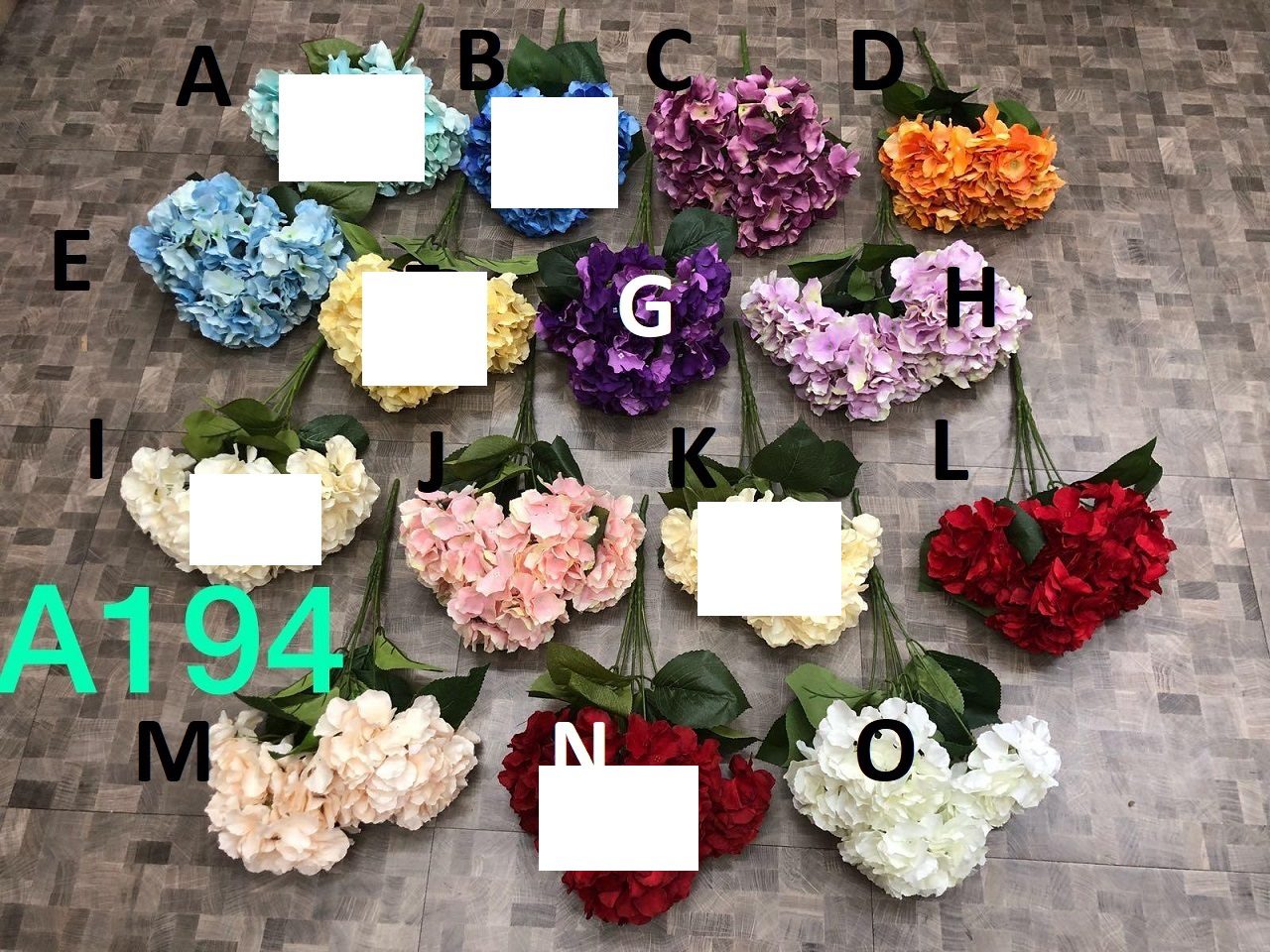 Flower Artificial Hydrangea in a cyclindrial glass vase AAA428