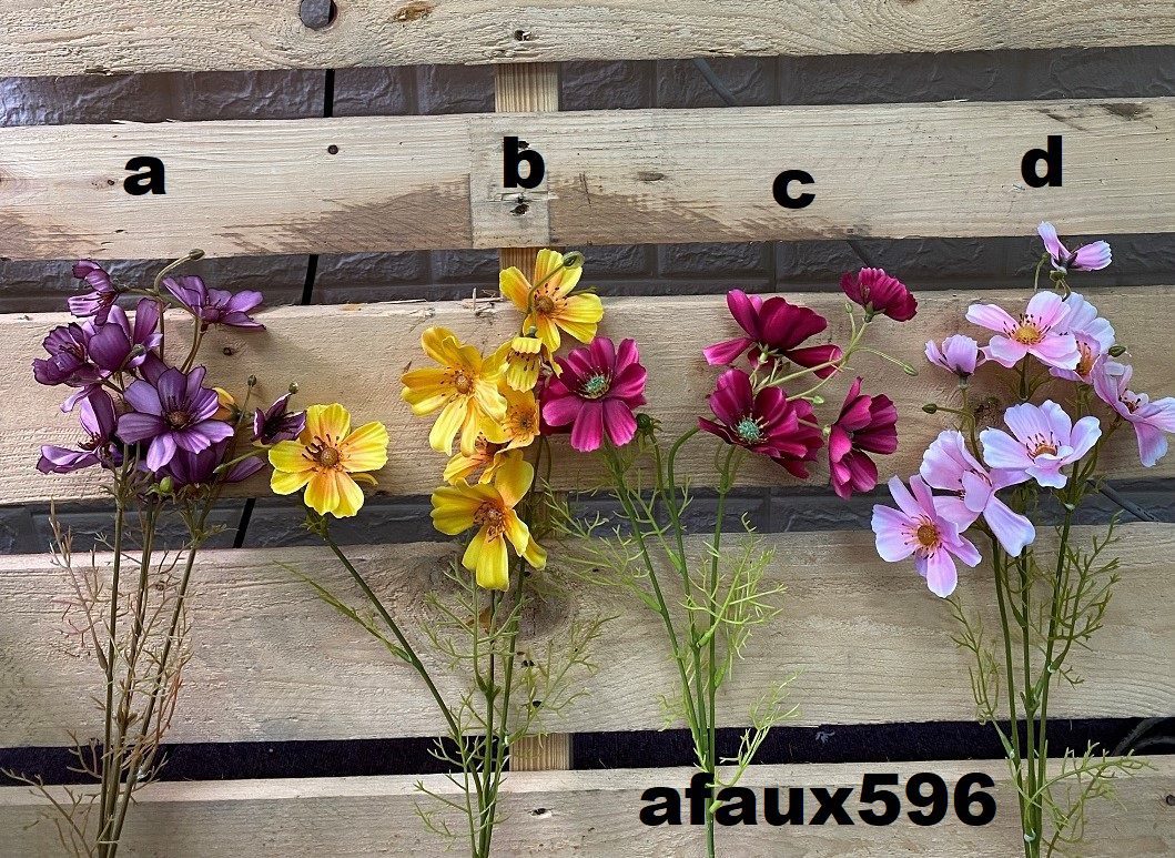 Flowers Wild Daisy artificial in a plastic hanging pot, home décor, garden AAA462