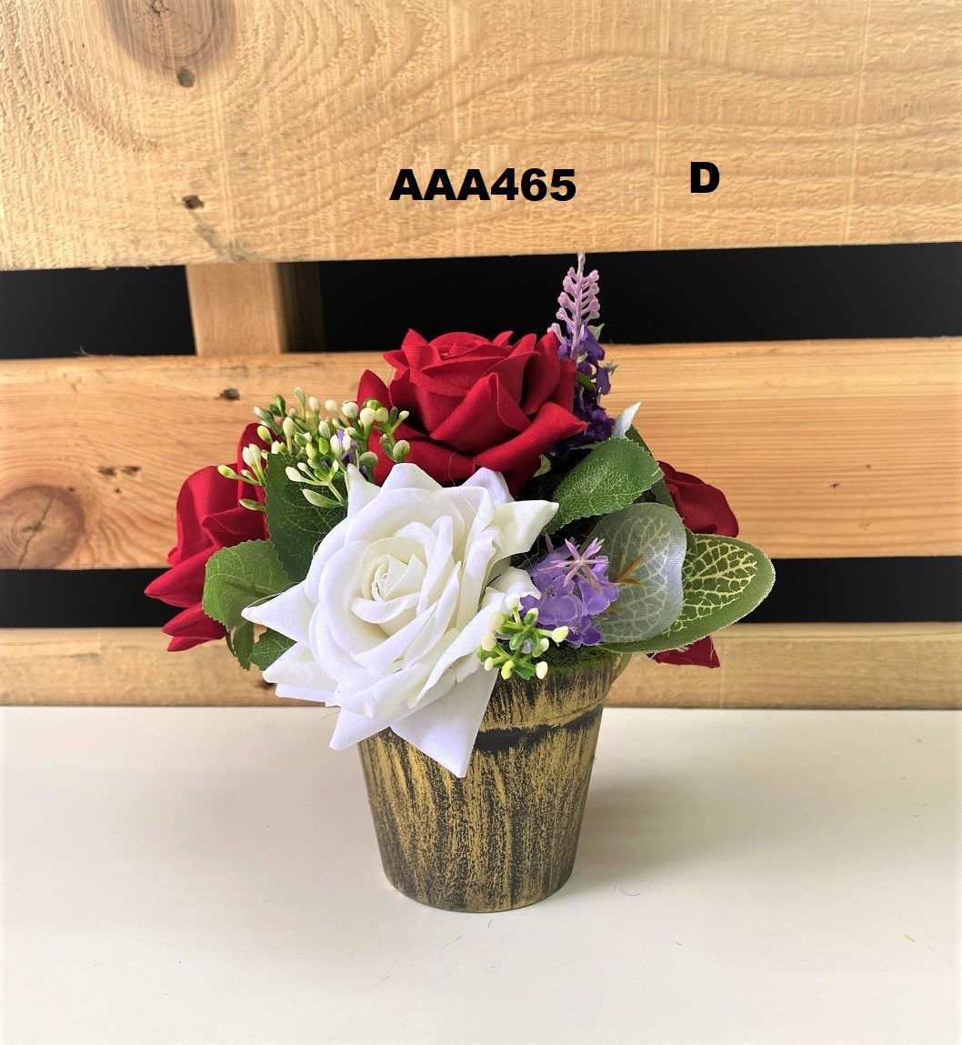 Flower Arrangement in pot atificial, home, office, deco AAA465