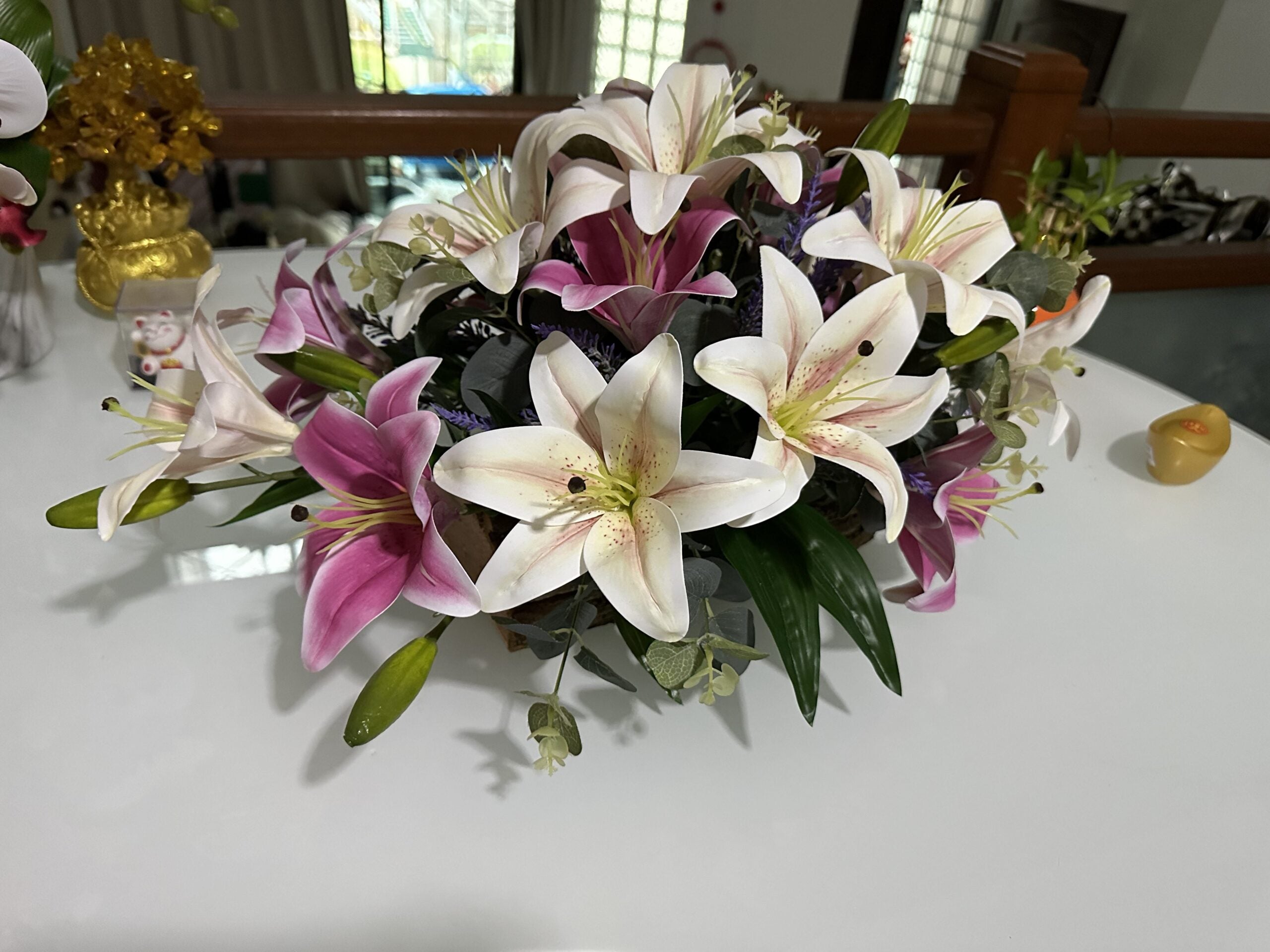 Artificial Flowers Arrangement, Home Decor, events, season, garden AAA612