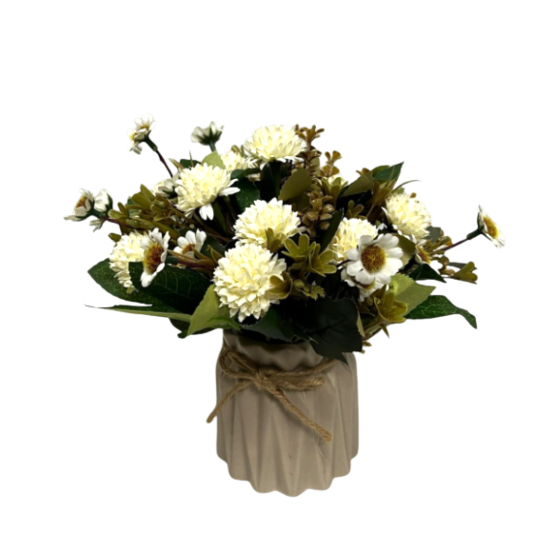 Artificial Flower Arrangement in ceramic pot, home decor, events, garden, plants