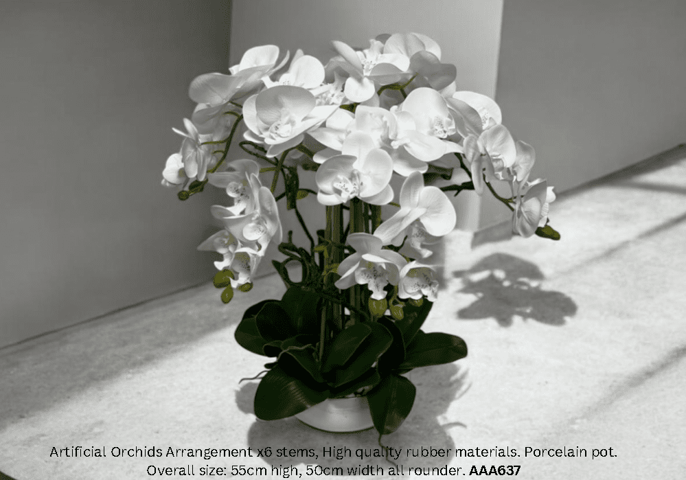 Orchid Flower Artificial Arrangement, home decor, events, season AAA637