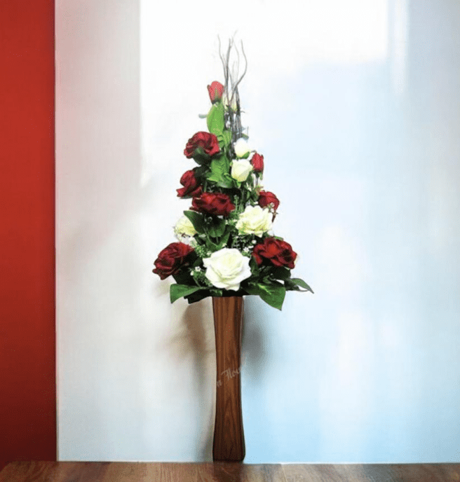 Artificial Flower Arrangement Rose Velvet, home decor, garden, events AAA638