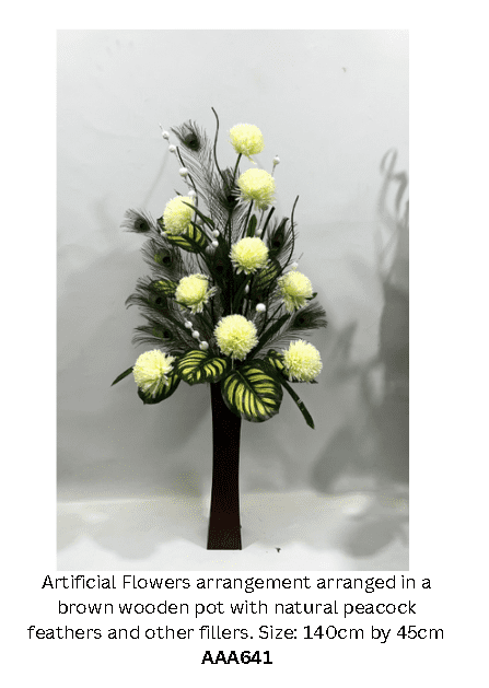 Artificial Flower Arrangement, Large, home decor, garden, events AAA641