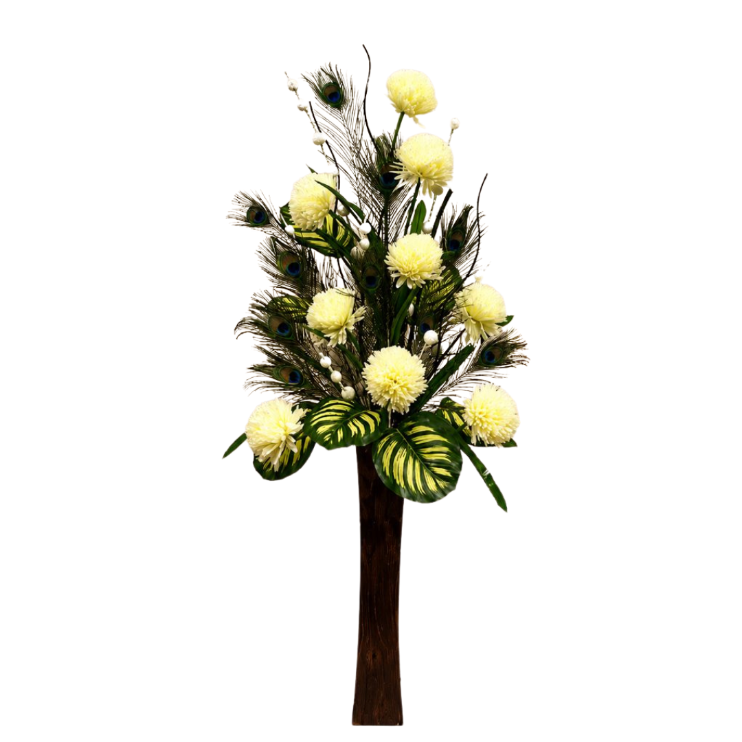 Large 140cm artificial flower arrangement by Alton Flowers, ideal for home decor, gardens, and events, featuring vibrant faux blooms.