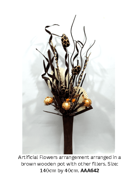 Artificial Flower Arrangement, Large, home decor, garden, events AAA642