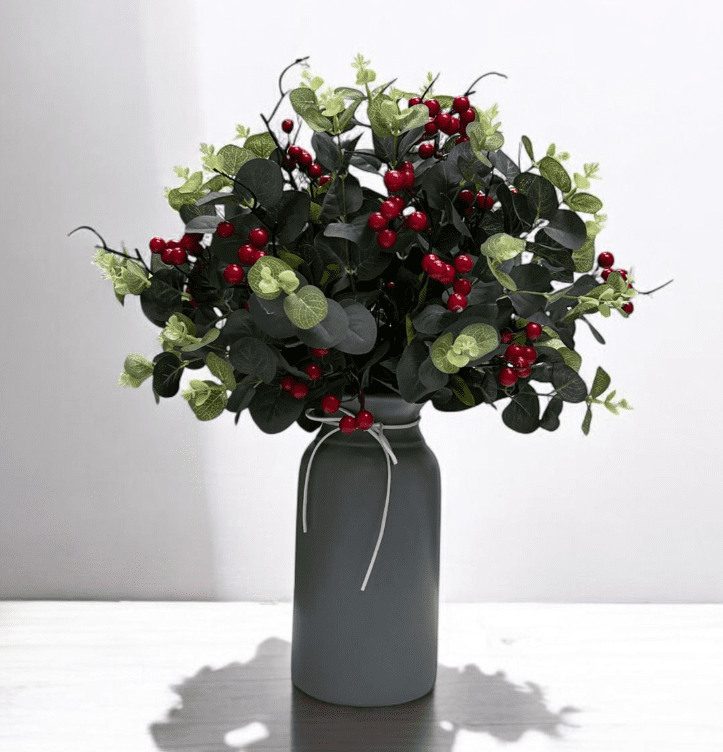 Artificial Flower Arrangement, Christmas, Berrys, home decor, gardens, events AAA650