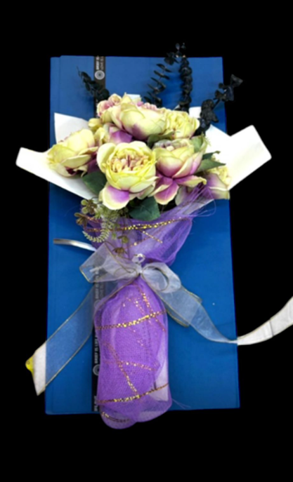 Flower Hand Bouquet Artificial Graduation, Ceremony flower, Dry Flowers, Silk Flower, Faux flowers AAA856
