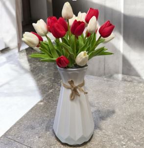 Flower Artificial arrangement, Tulip, home decor, events, garden AAA859