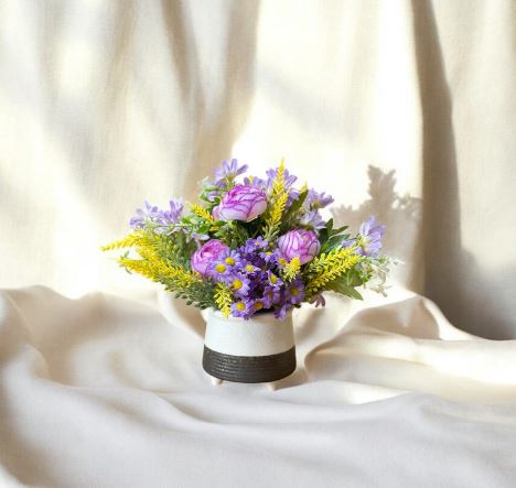 Artificial flower arrangement for home decor and office uses  AAA864