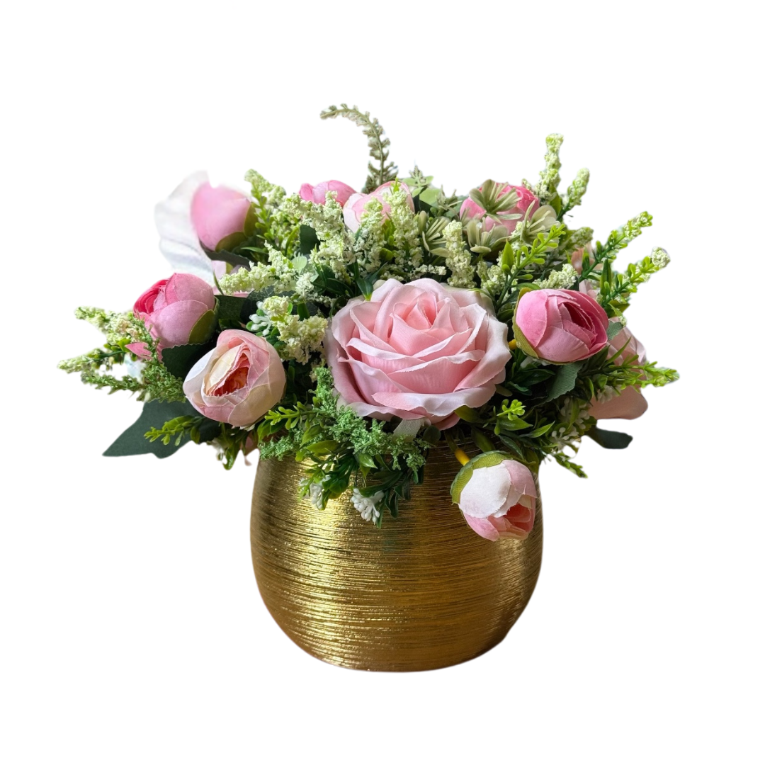 22cm Artificial flower arrangement with flowers use in home decoration and office places
