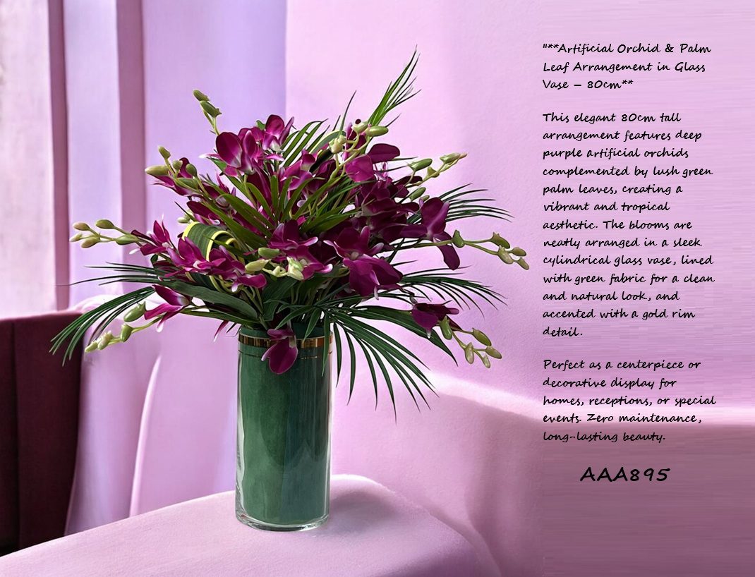 Flower arrangement, plants, Leafs, artificial, events, home decor, AAA895