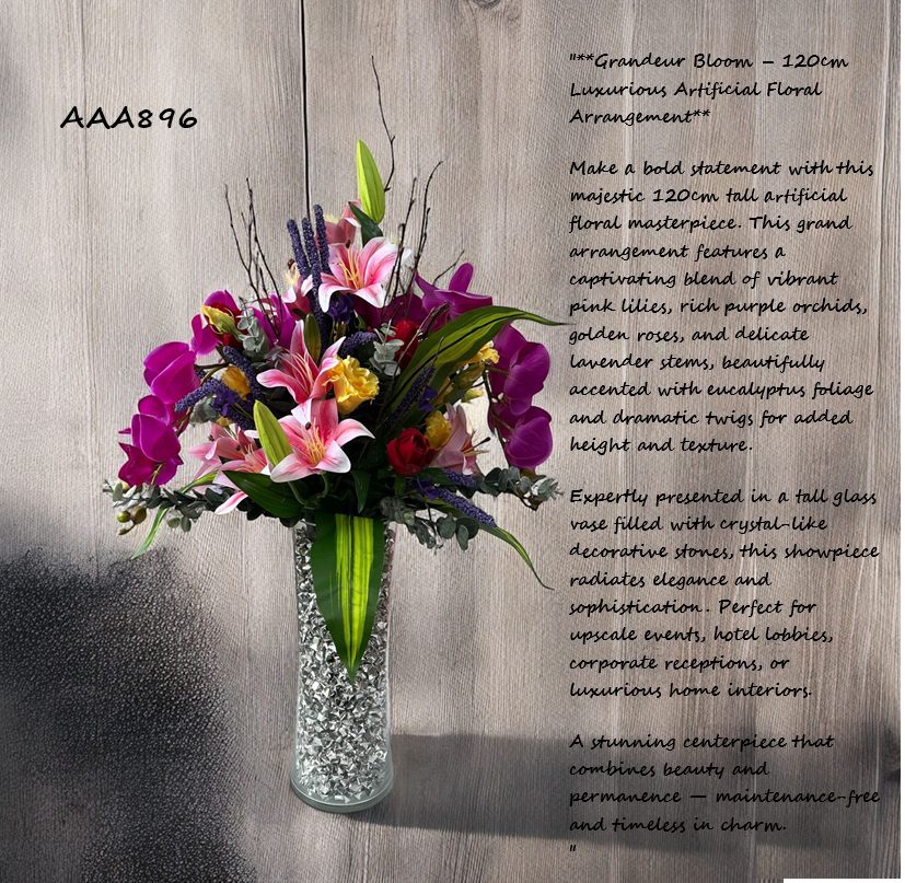 Flower arrangement, plants, Leafs, artificial, events, home decor, AAA896