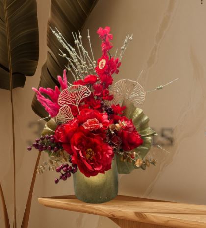 70cm Prosperity Crimson Bloom AAA918