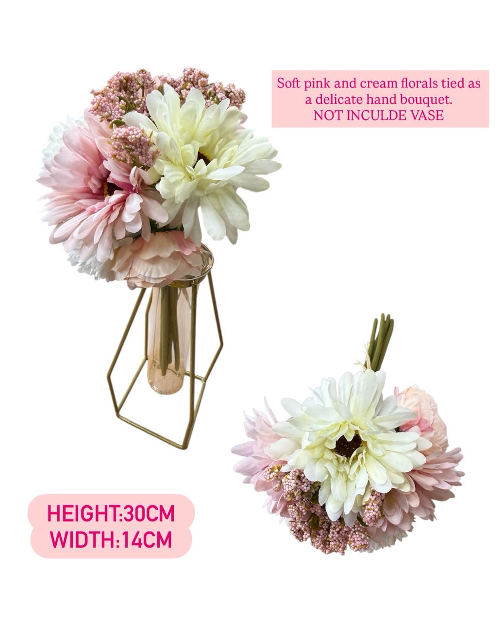 30cm Blush bloom AAA941