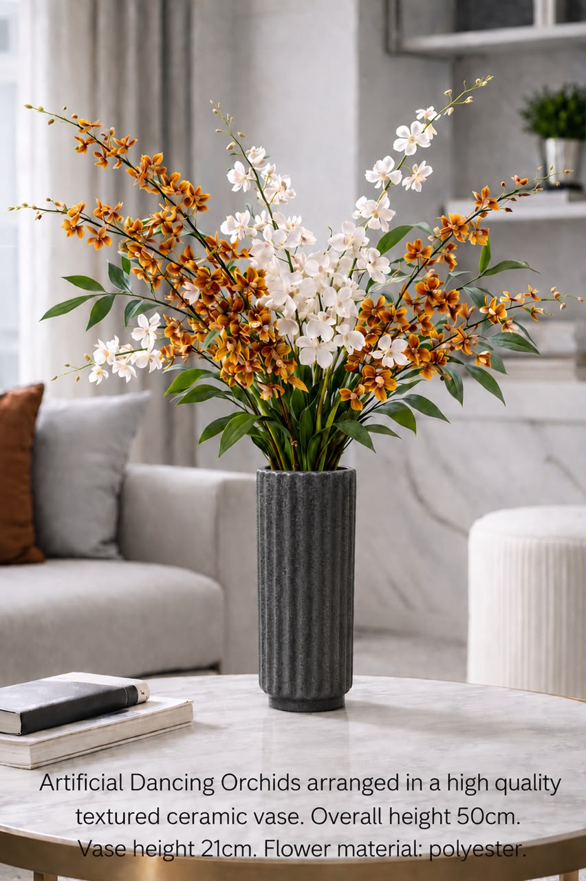 Artificial Flowers Arrangement | Faux Flowers | Orchid Arrangement