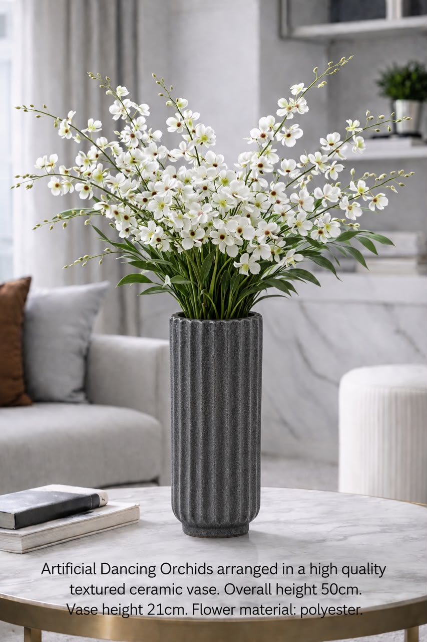 Artificial Flowers Arrangement | Faux Flowers | Orchid Arrangement