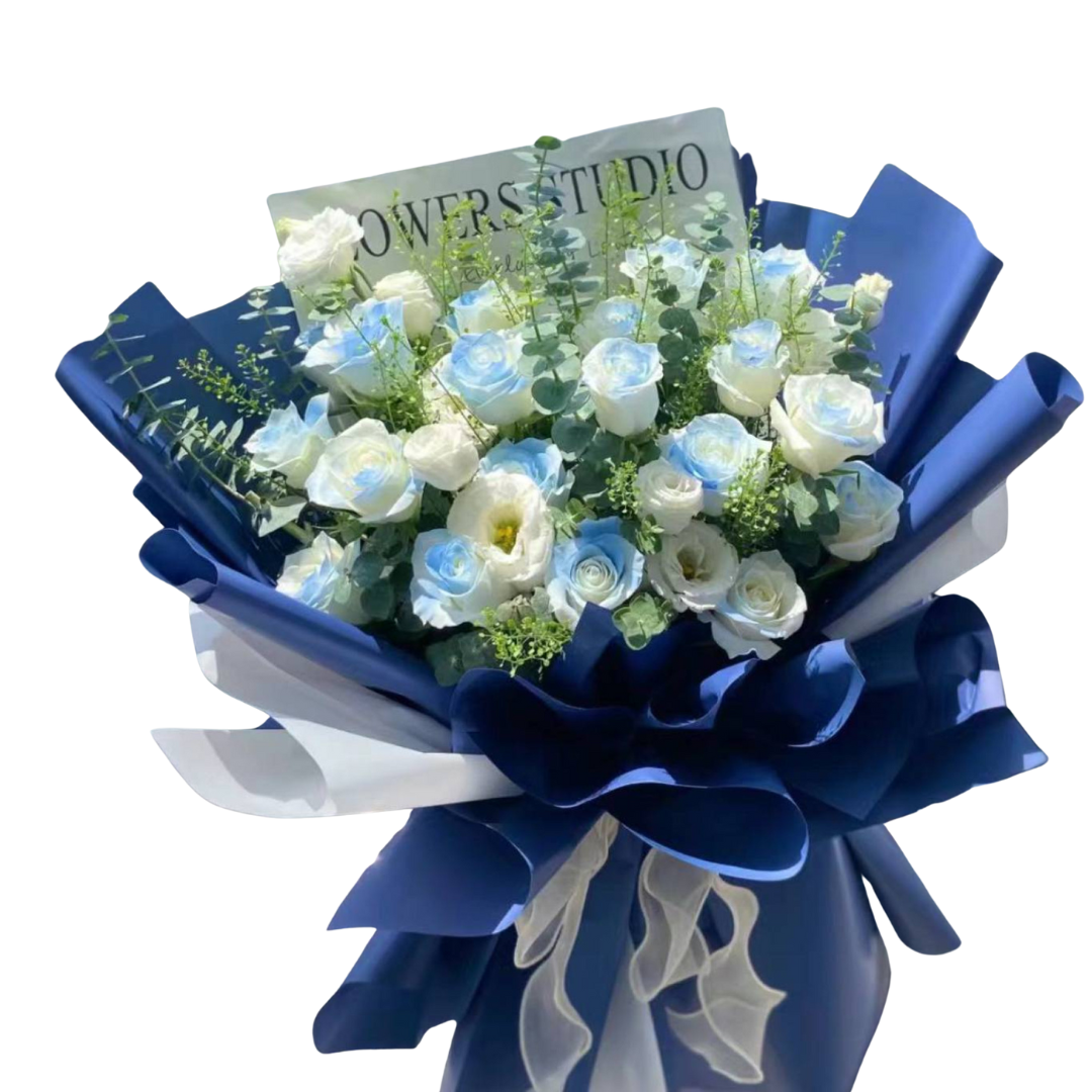 Snowy Sky - Fresh Flower Arrangement AFT201