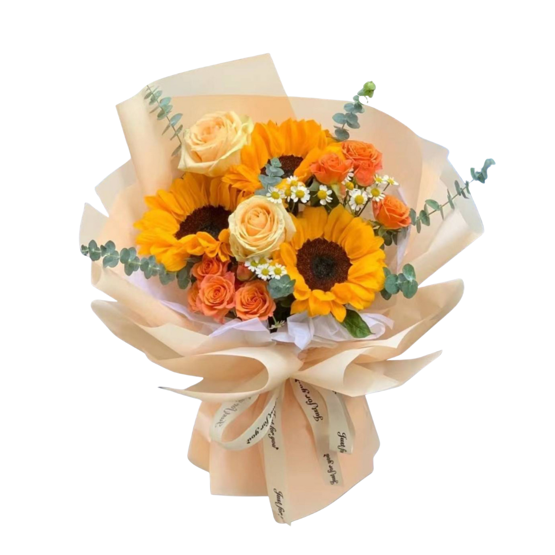 Sunlit Symphony - Fresh Flower Arrangement AFT203