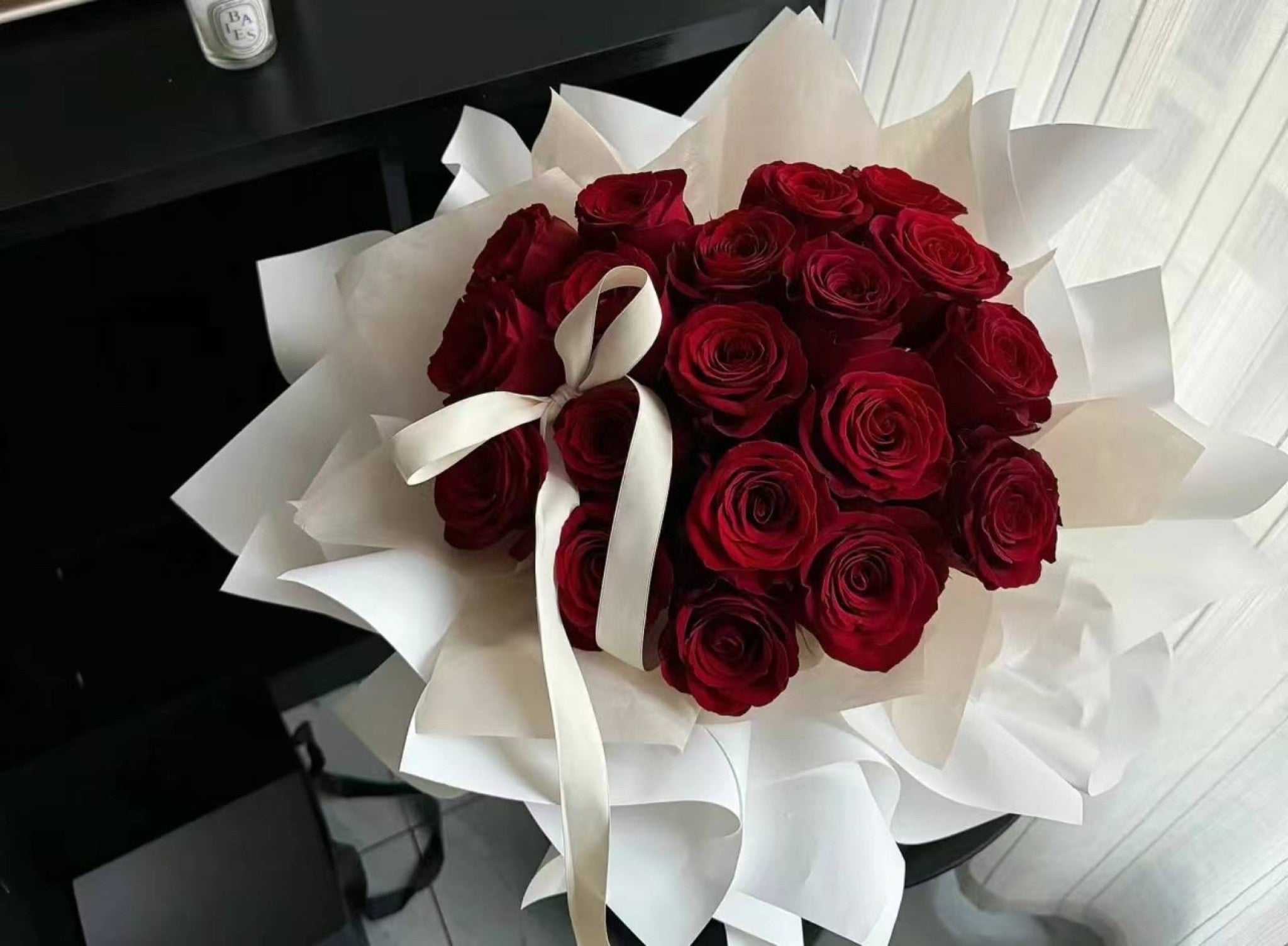 Crimson Charm 3 - Fresh Flower Arrangement AFT209