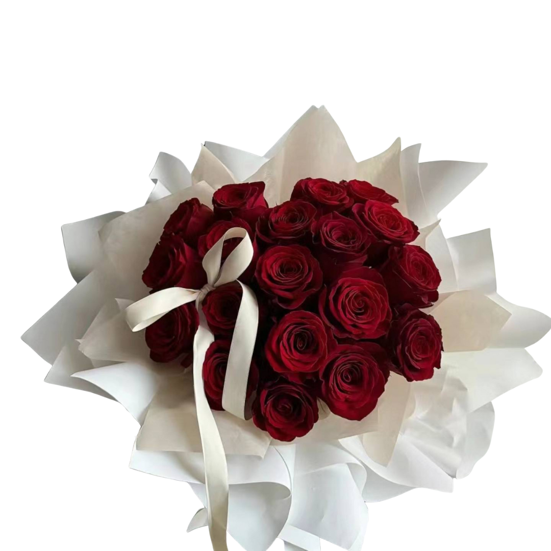 Crimson Charm 3 - Fresh Flower Arrangement AFT209