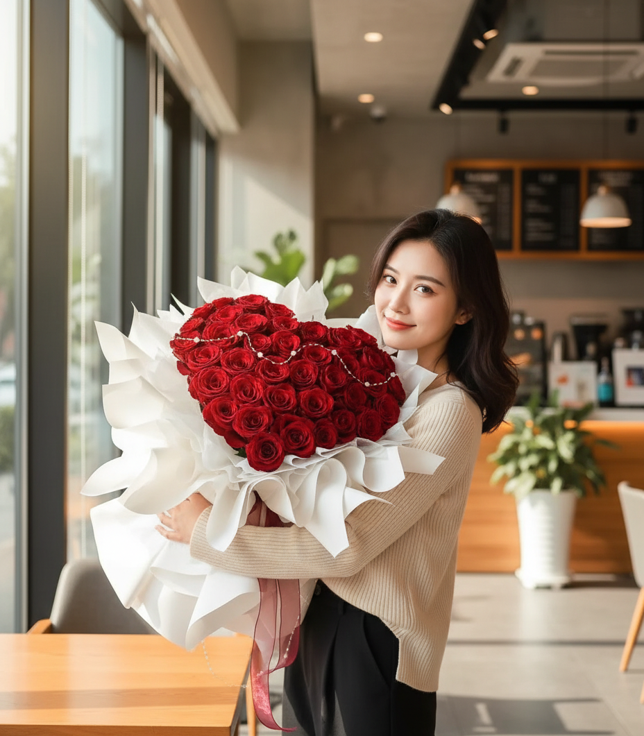 Heart Jewel - Fresh Flower Arrangement AFT211