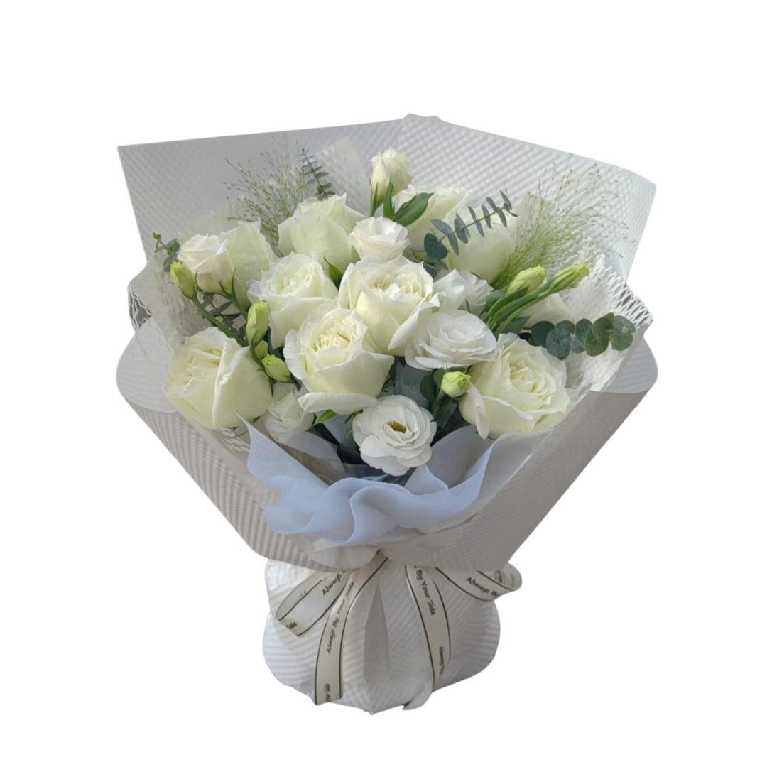 Ivory Light - Fresh Flower Arrangement AFT243