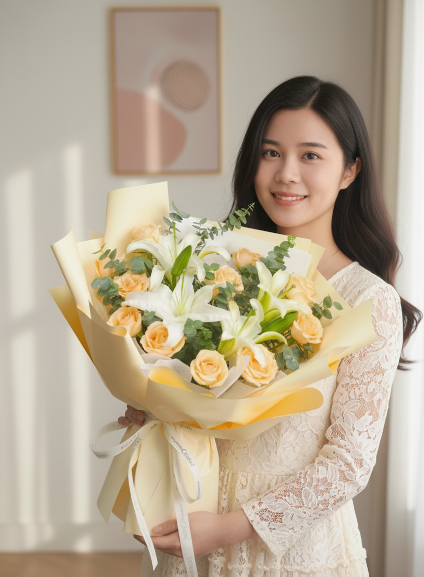 Peace Charm - Fresh Flower Arrangement AFT248